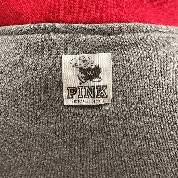 PINK VICTORIA SECRET 5TH & OCEAN KANSAS KU 1/4 ZIP SWEATSHIRT SIZE XS - Picture 8 of 10